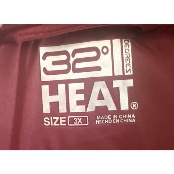 32 Degree Womens Red Apple Spice Heat Jacket 3X - Picture 5 of 5